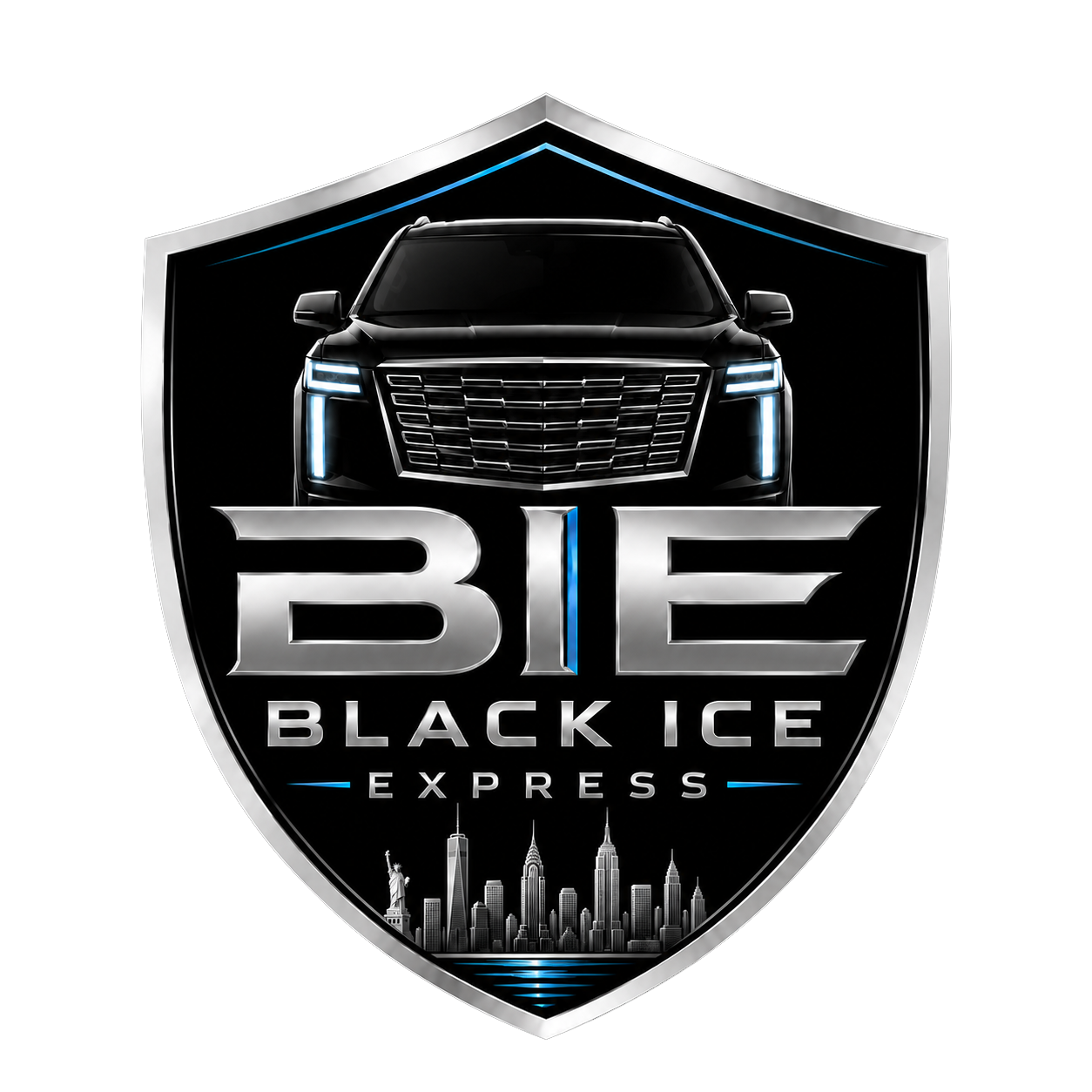 Black Ice Express shield emblem